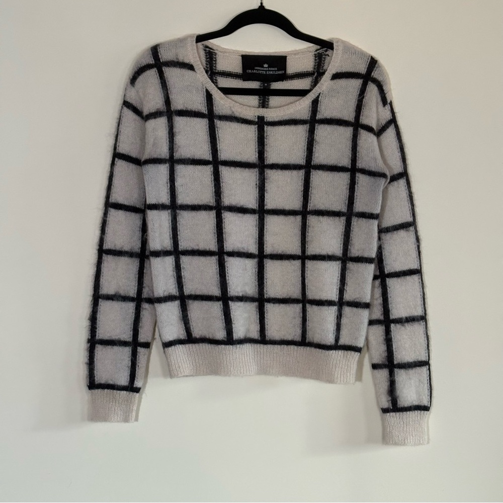Designers Remix Charlotte Eskildsen Mohair Grid Sweater – Womens Size M